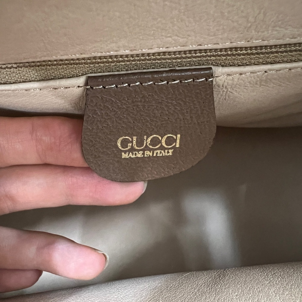 Gucci Vintage GG Supreme Monogram Domed Satchel Bag - Picture 7 of 11